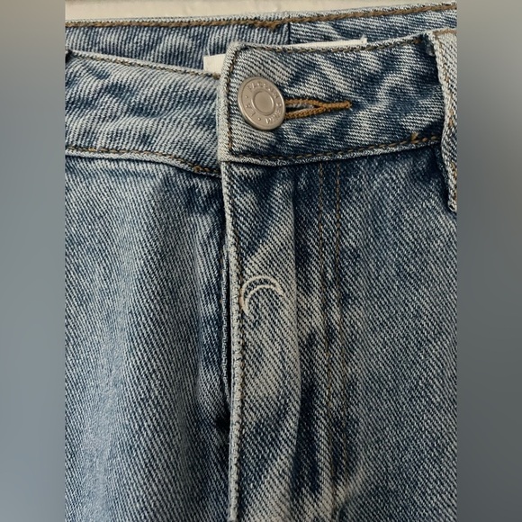 PACSUN Women Mom Jean Half Moon High Waist Jeans Size 25 Denim Blue - Picture 3 of 9